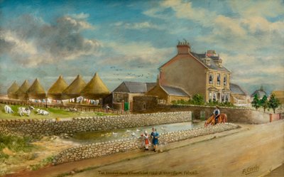 The Village Pond and West Farm, Fulwell by Frederick Gordon Crosby